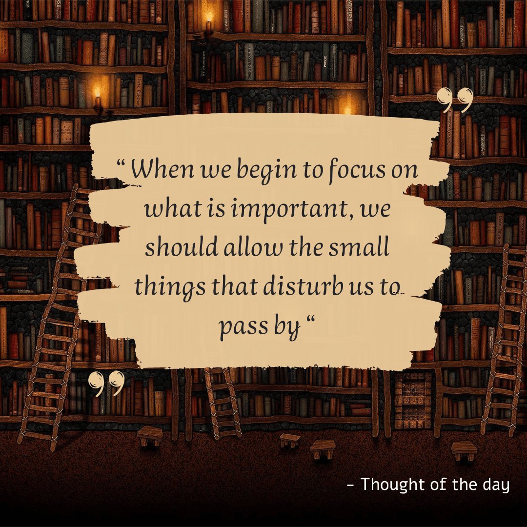 Focusing on the Bigger Picture!