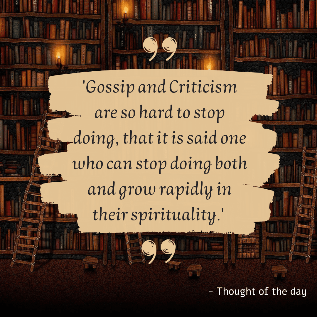 Gossip and Criticism!